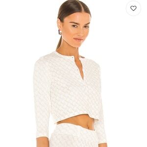 Miaou White Patterned Blouse